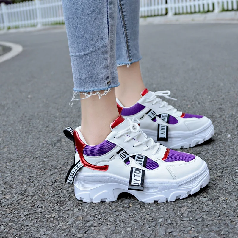 2021 Women's Sneakers Platform Chunky Dad Footwear Thick Anti-slip Sole Fashion Shoes for Women Sport Tenis Feminino Womens
2021 Women's Sneakers Platform Chunky Dad Footwear Thick Anti-slip Sole Fashion Shoes for Women Sport Tenis Feminino Womens
