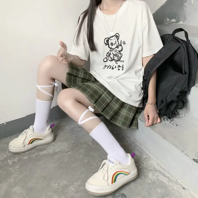 Harajuku Bear Print Graphic T Shirts Women 2021 Summer Alt Clothes Aesthetic Fashion Top Mujer MINGLIUSILI E Girl Tee Shirt
Harajuku Bear Print Graphic T Shirts Women 2021 Summer Alt Clothes Aesthetic Fashion Top Mujer MINGLIUSILI E Girl Tee Shirt