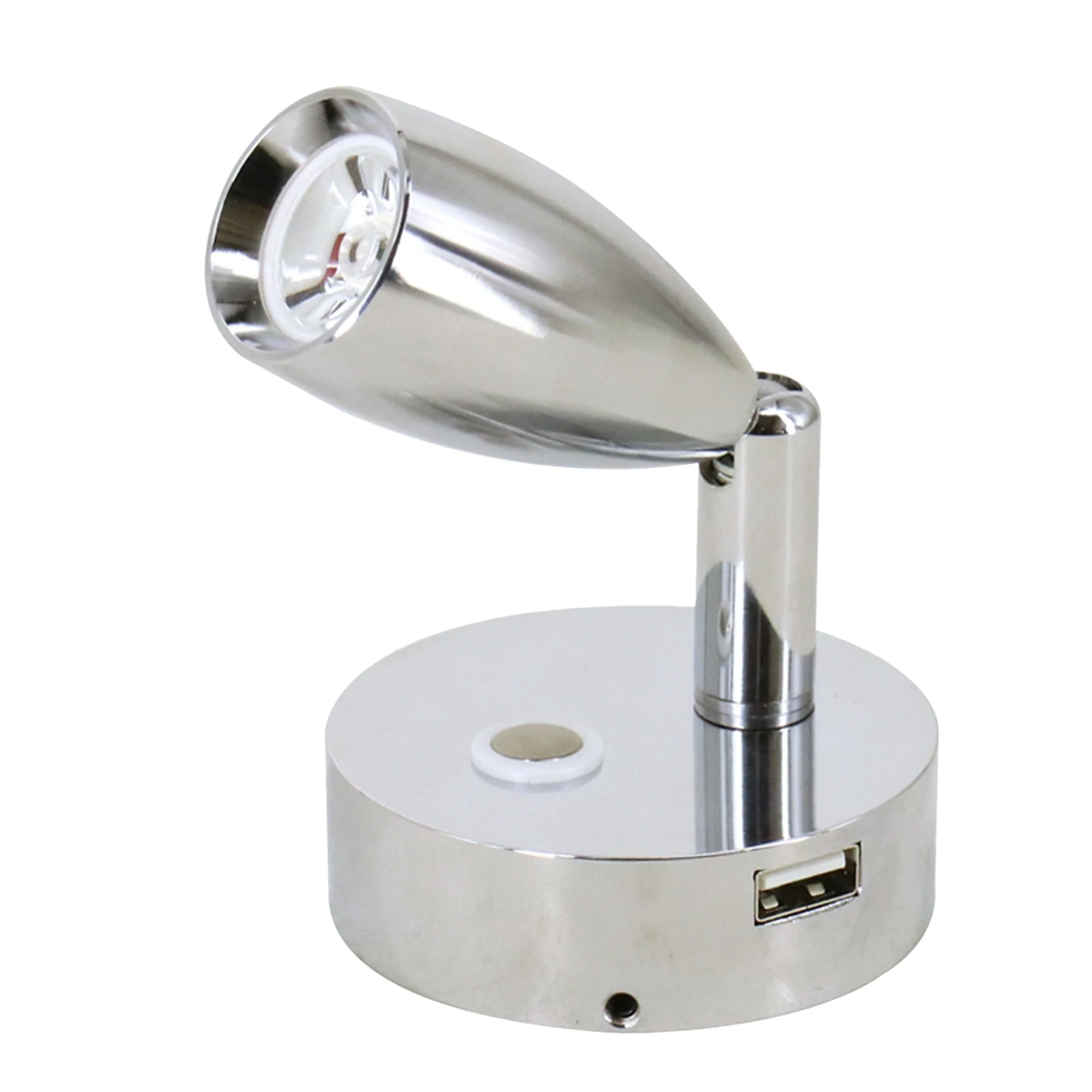 DC 12V / 24V RV Reading Light Spotlight with USB Port 5V/2A Warm Light Wall Mount for Motorhome Car and Caravan Cabin
DC 12V / 24V RV Reading Light Spotlight with USB Port 5V/2A Warm Light Wall Mount for Motorhome Car and Caravan Cabin