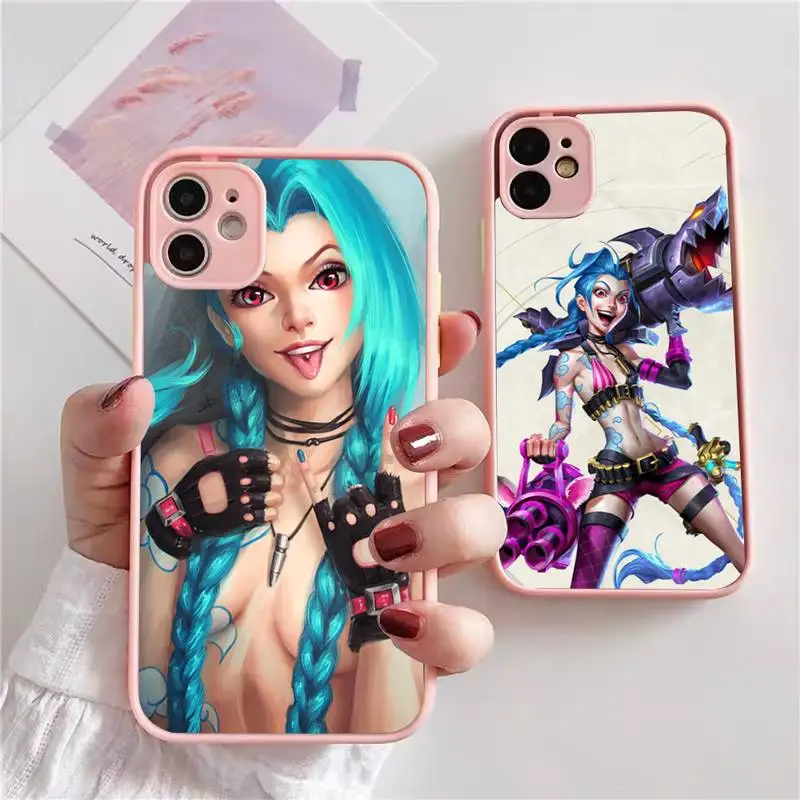 Game LOL Jinx Phone Case For iphone 13 12 11 xr xs x 7 8 pro max Plain Soft TPU Silicone Clear Case Cover
Game LOL Jinx Phone Case For iphone 13 12 11 xr xs x 7 8 pro max Plain Soft TPU Silicone Clear Case Cover