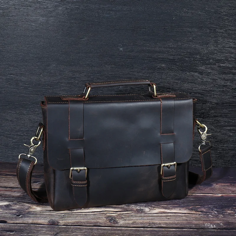 Head leather men's bag business bag Crazy Horse Leather Vintage handbag briefcase men's shoulder bag
Head leather men's bag business bag Crazy Horse Leather Vintage handbag briefcase men's shoulder bag
