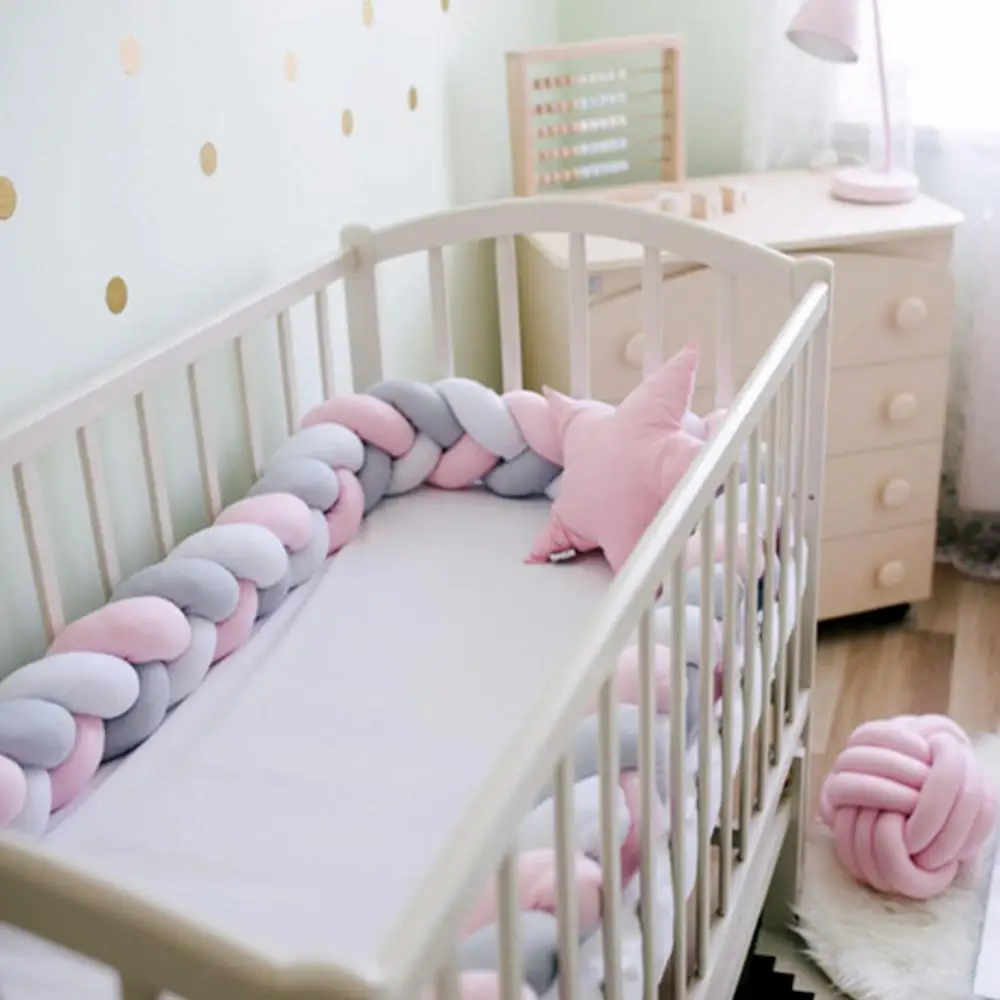 Newborn Plush Twist Bed Towel for Sleeping Newborn Baby Crib Bumper Cushion Knotted Braided Plush Nursery Cradle Decor
Newborn Plush Twist Bed Towel for Sleeping Newborn Baby Crib Bumper Cushion Knotted Braided Plush Nursery Cradle Decor
