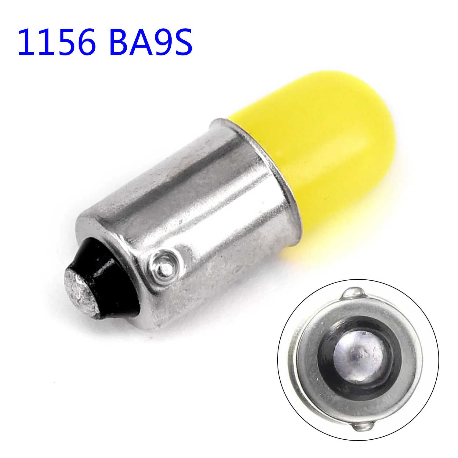 СУПЕРБЕЛАЯ основа для ламп BA9S 1156 30 люмен 10 шт. COB светильник световой сигнал
