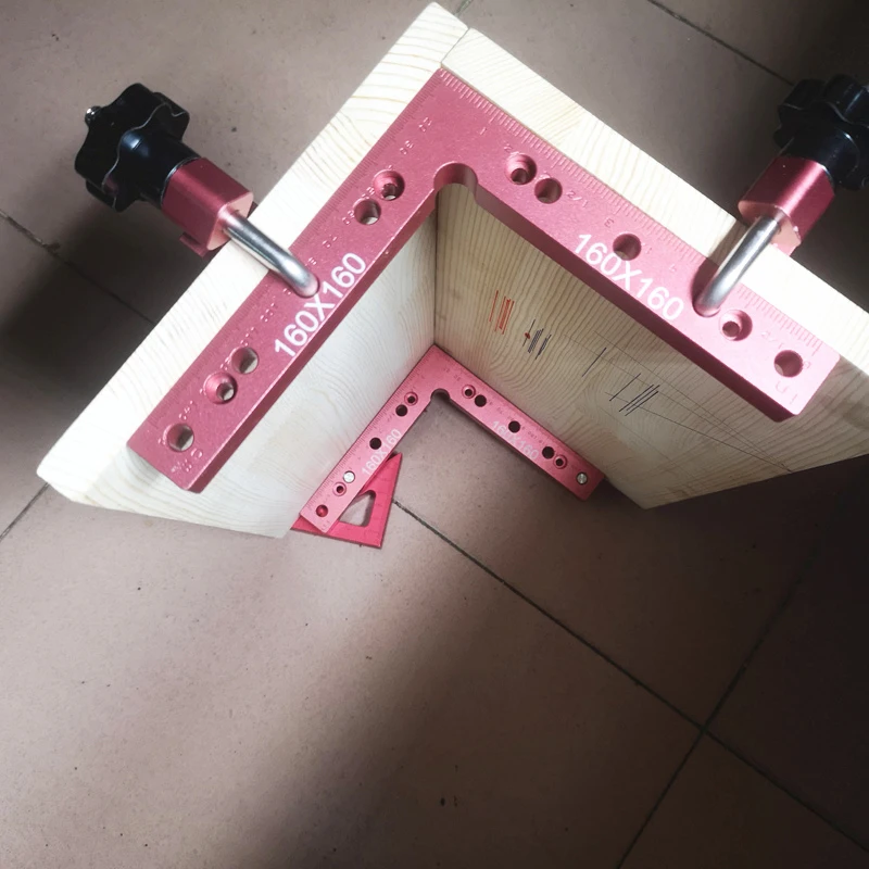 160mm 90 Degree L-shaped Auxiliary Fixture Aluminum Square Right Angle Woodworking Positioning Ruler Splicing board fixing clip
160mm 90 Degree L-shaped Auxiliary Fixture Aluminum Square Right Angle Woodworking Positioning Ruler Splicing board fixing clip