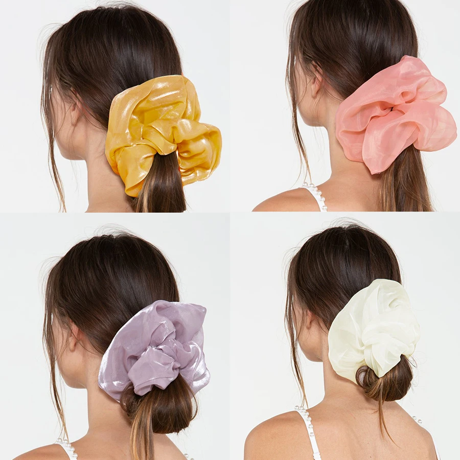 Oversized Stain Hair Scrunchies Women Silk Scrunchie Elastic Hair Bands Girls Headwear Donut Grip Loop Ponytail
Oversized Stain Hair Scrunchies Women Silk Scrunchie Elastic Hair Bands Girls Headwear Donut Grip Loop Ponytail
