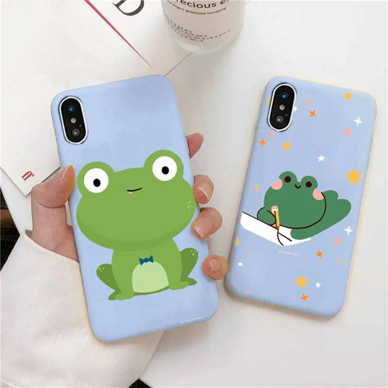 Cute Frog Phone Case For IPhone 6 6s 7 8 Plus X Xs Xr Xsmax 11 12 Pro Promax 12mini Candy Blue Silicone Cover
Cute Frog Phone Case For IPhone 6 6s 7 8 Plus X Xs Xr Xsmax 11 12 Pro Promax 12mini Candy Blue Silicone Cover