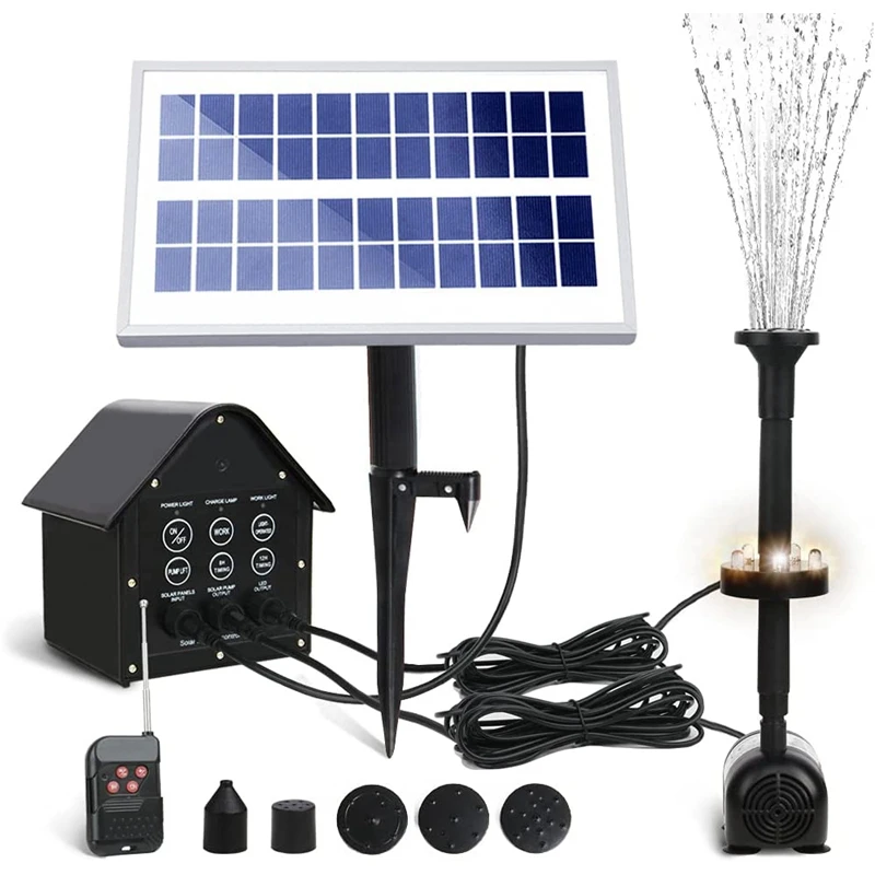 Fountain Pump Solar Fountain Pump 5 LED Lights 3.6W Solar Fountain Water Pump Flow 200L/H With 5 Fountain Style For Pool
Fountain Pump Solar Fountain Pump 5 LED Lights 3.6W Solar Fountain Water Pump Flow 200L/H With 5 Fountain Style For Pool