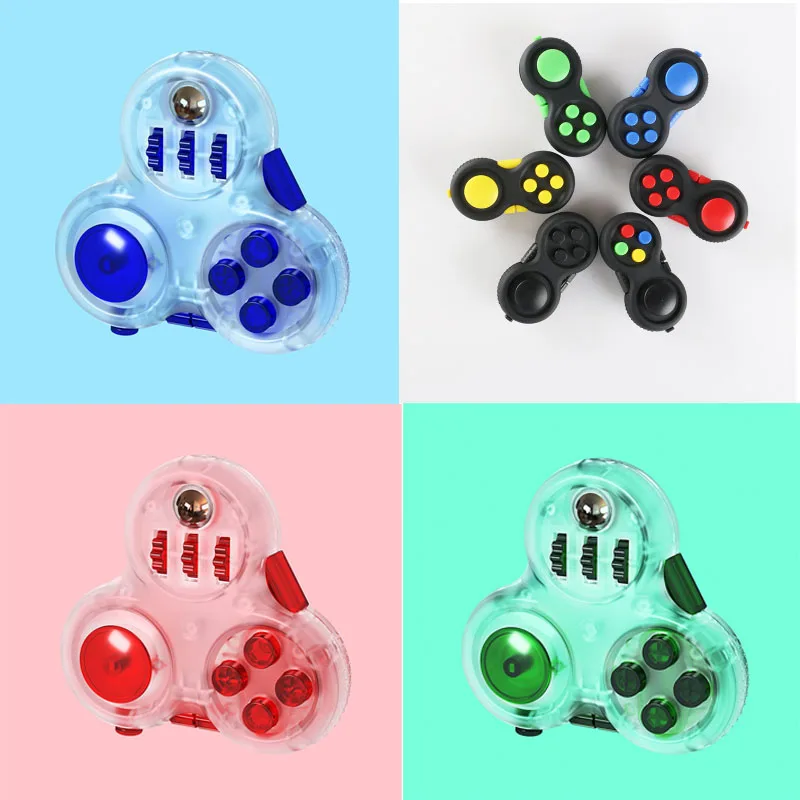 

Anti-Stress Triangle Decompression Relief Fidget Pad Board Stress Anxiety Reliever Squeeze Interactive Children Adults Funny Toy