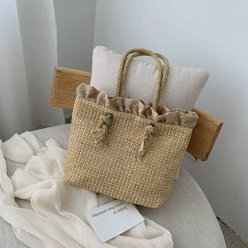 Fashion Women's Summer Straw Bag Tote Shoulder Bags Large Wicker Woven Handbag Female 2021 New Braided Raffia Pouch Beach Bag
Fashion Women's Summer Straw Bag Tote Shoulder Bags Large Wicker Woven Handbag Female 2021 New Braided Raffia Pouch Beach Bag