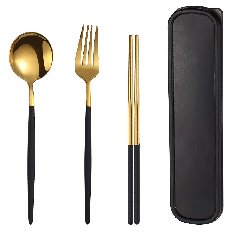 Portable Travel Cutlery Set Camping Tableware Reusable Utensils Set with Spoon Fork Chopsticks and Box Dinner Sets
Portable Travel Cutlery Set Camping Tableware Reusable Utensils Set with Spoon Fork Chopsticks and Box Dinner Sets