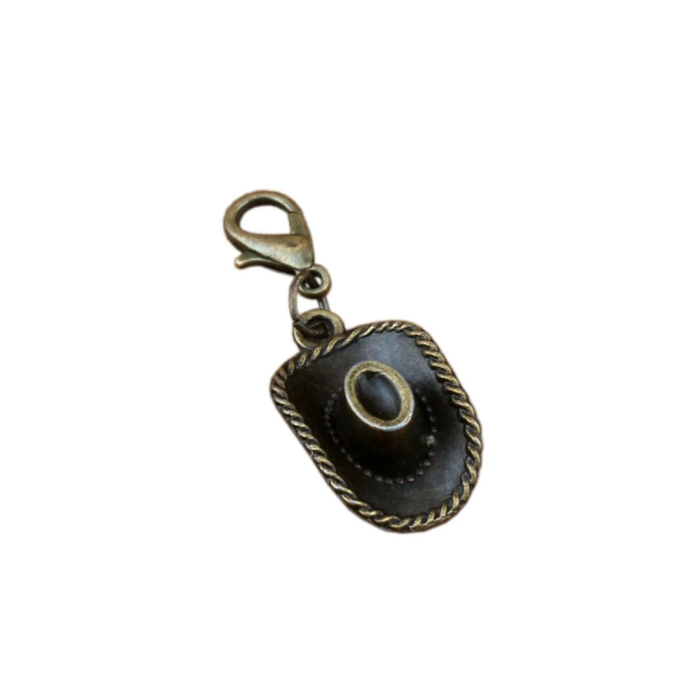 100Pcs /lots Antique Bronze Cowboy Hat Charm Bead With Lobster Clasp Fit Charm Bracelet Jewelry DIY 13.5 x36mm A-304b
100Pcs /lots Antique Bronze Cowboy Hat Charm Bead With Lobster Clasp Fit Charm Bracelet Jewelry DIY 13.5 x36mm A-304b
