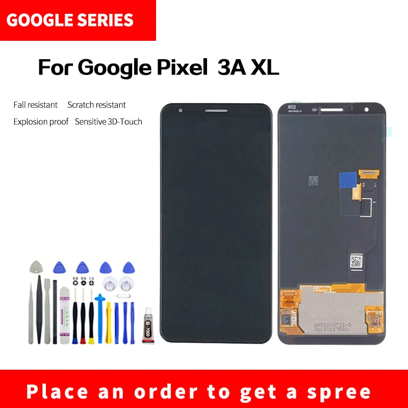 For Google Pixel 3a XL 3AXL 6.0" LCD display High quality HD brand new screen assembly with Disassembly tools
For Google Pixel 3a XL 3AXL 6.0" LCD display High quality HD brand new screen assembly with Disassembly tools