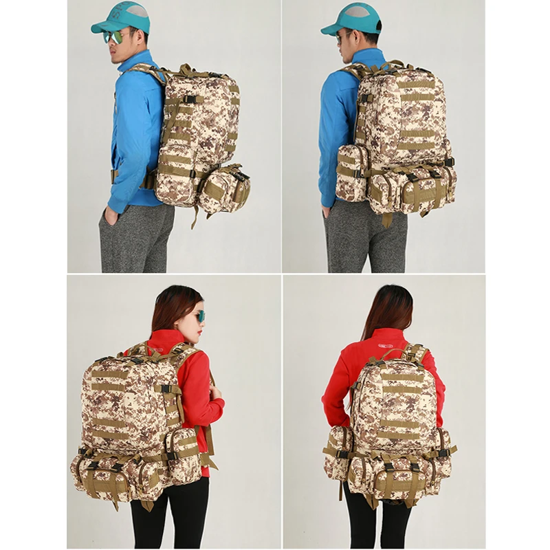 50L Tactical Backpack Men's Military Backpack 4 in 1Molle Sport Tactical Bag Outdoor Hiking Climbing Army Backpack Camping Bags
50L Tactical Backpack Men's Military Backpack 4 in 1Molle Sport Tactical Bag Outdoor Hiking Climbing Army Backpack Camping Bags