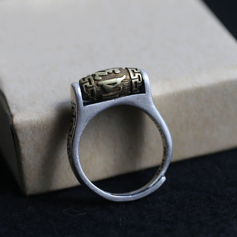 Новинка, кольцо в ретро стиле, серебряное кольцо, мантра с шестью символами может превратить переводную бусину, открытое регулируемое кольц...
Новинка, кольцо в ретро стиле, серебряное кольцо, мантра с шестью символами может превратить переводную бусину, открытое регулируемое кольц...