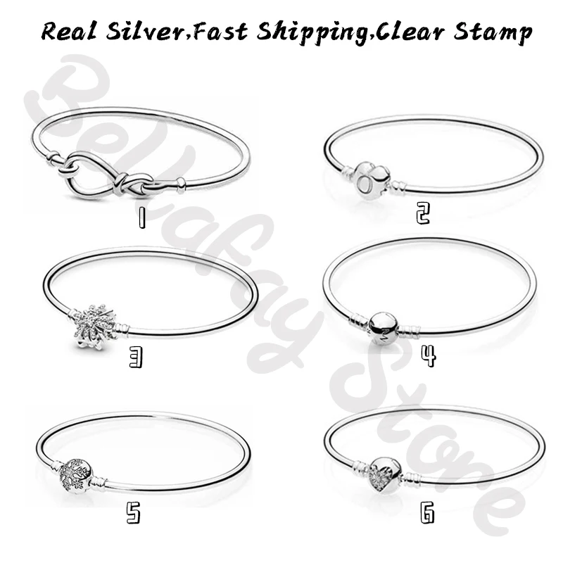 Authentic 100% 925 Sterling Silver Infinity Knot Bangles Moments Heart Clasp Fits Original Charms Beads For Women DIY Jewelry
Authentic 100% 925 Sterling Silver Infinity Knot Bangles Moments Heart Clasp Fits Original Charms Beads For Women DIY Jewelry
