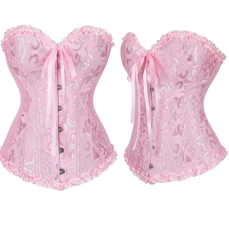 Corset Top Sexy Waist Shaper Lace Erotic Floral Women Bustier Corset Overbust Lingerie Brocade Victorian Fashion DropShipping6XL
Corset Top Sexy Waist Shaper Lace Erotic Floral Women Bustier Corset Overbust Lingerie Brocade Victorian Fashion DropShipping6XL