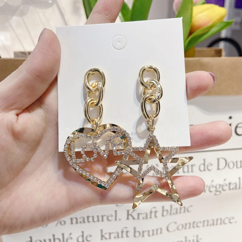 Crystal Vintage Star Women Dangle Earrings Asymmetric Star Girl With Long Earrings For Women Drops Earrings Party Earrings
Crystal Vintage Star Women Dangle Earrings Asymmetric Star Girl With Long Earrings For Women Drops Earrings Party Earrings