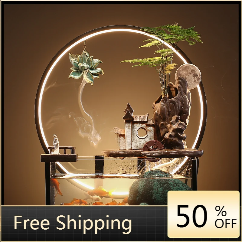 Waterfall Incense Burner Pond Light Ornament River Backflow Inscence Holder Diffuser Waterfall Zen Decor Living Room Accessories
Waterfall Incense Burner Pond Light Ornament River Backflow Inscence Holder Diffuser Waterfall Zen Decor Living Room Accessories