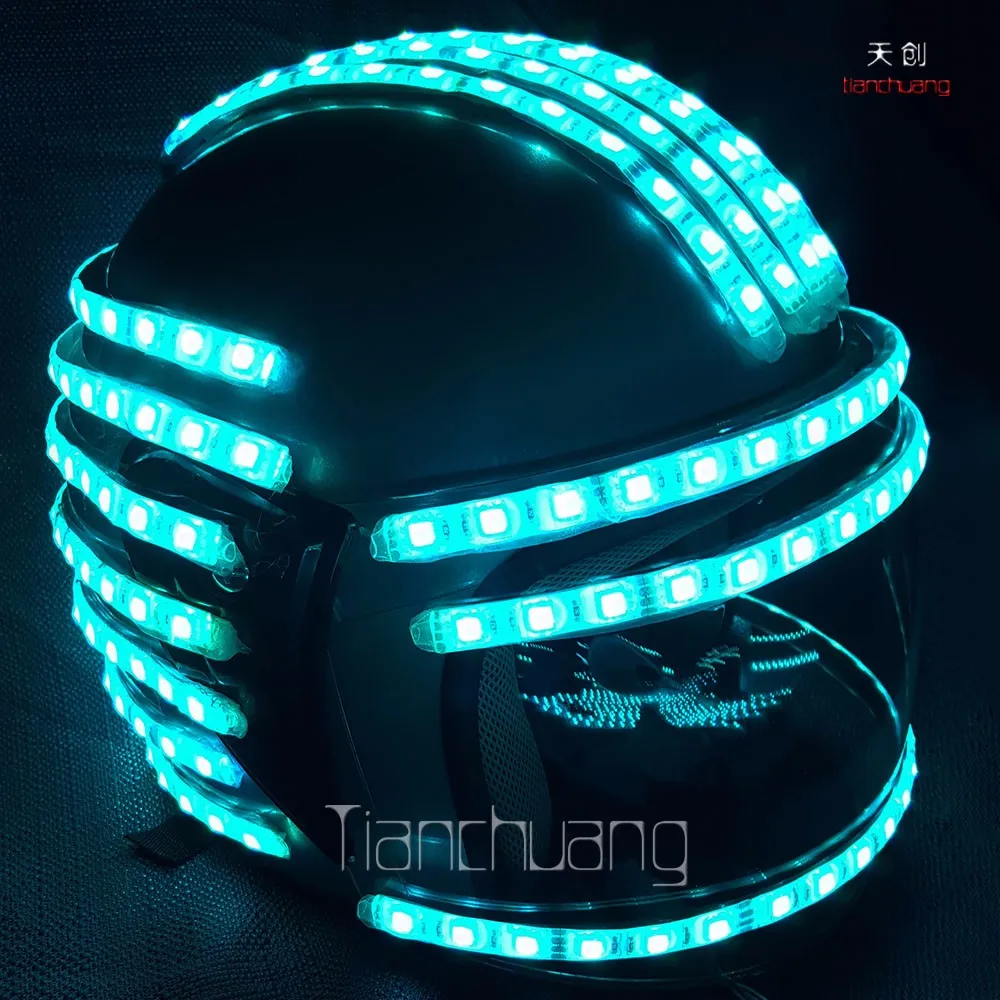 Changsha Tianchuang custom Full Color LED Helmet, LED safety motorbike helmet for show
Changsha Tianchuang custom Full Color LED Helmet, LED safety motorbike helmet for show