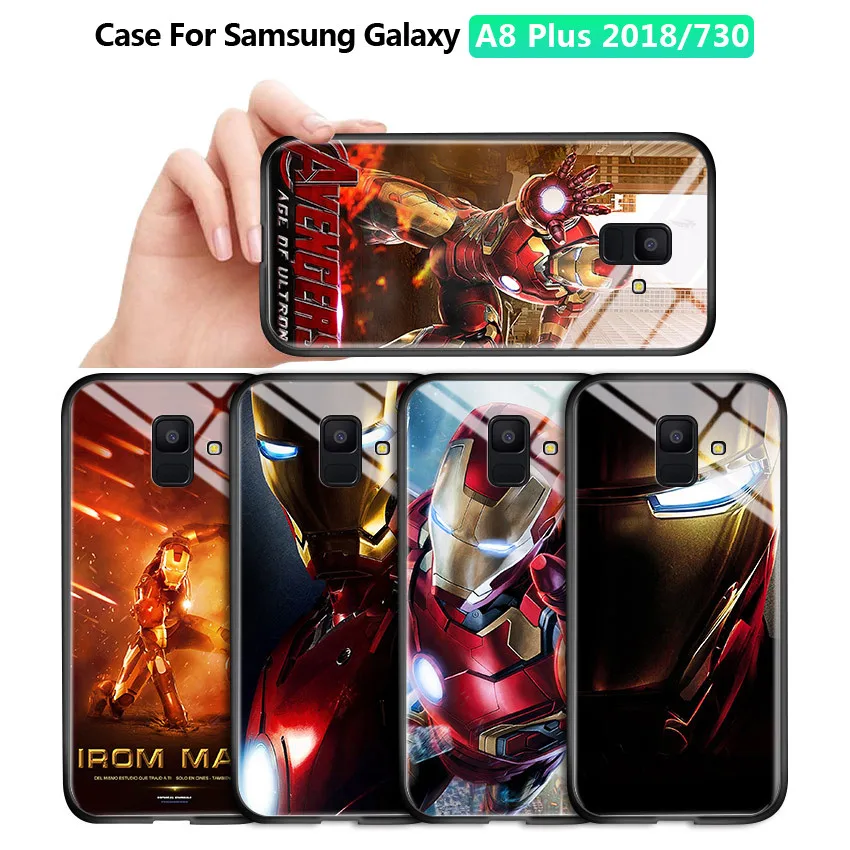 Корпус для Samsung Galaxy A8 Plus 2018 A730 A530 Marvel мстители супергерой Железный человек