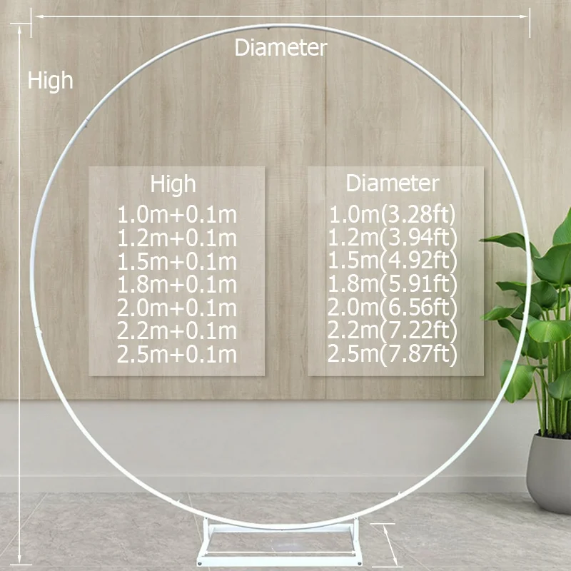 Wedding Birthday Party Circular Arch Diameter 1.0~2.5 Meters DIY Decoration Background Props Party Background Frame Wth Flowers
Wedding Birthday Party Circular Arch Diameter 1.0~2.5 Meters DIY Decoration Background Props Party Background Frame Wth Flowers