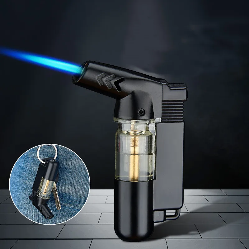 Blue Flame Big Firepower Small Spray Gun Transparent Visible Butane Gas Lighter Cigar Tobacco Pipes Men's Smoking Small Tools
Blue Flame Big Firepower Small Spray Gun Transparent Visible Butane Gas Lighter Cigar Tobacco Pipes Men's Smoking Small Tools