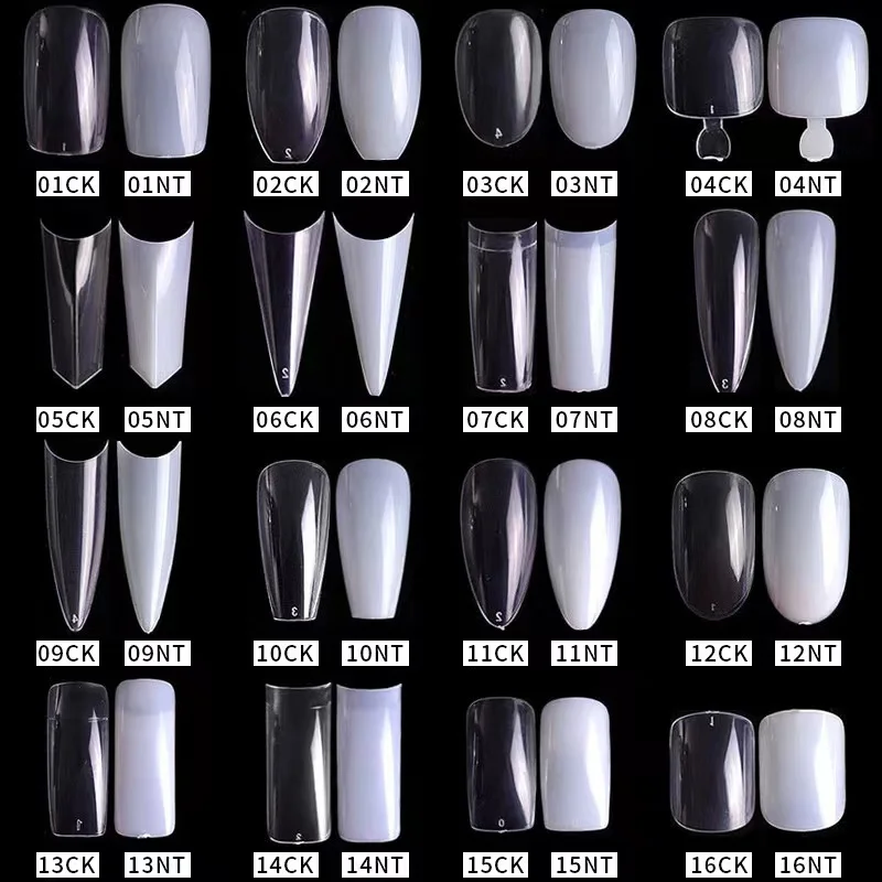 500Pcs 35 Styles False Nails For French Nail Extension White Clear False Nail Full Half Tips V Straight Round Ballet Coffin Tips
500Pcs 35 Styles False Nails For French Nail Extension White Clear False Nail Full Half Tips V Straight Round Ballet Coffin Tips