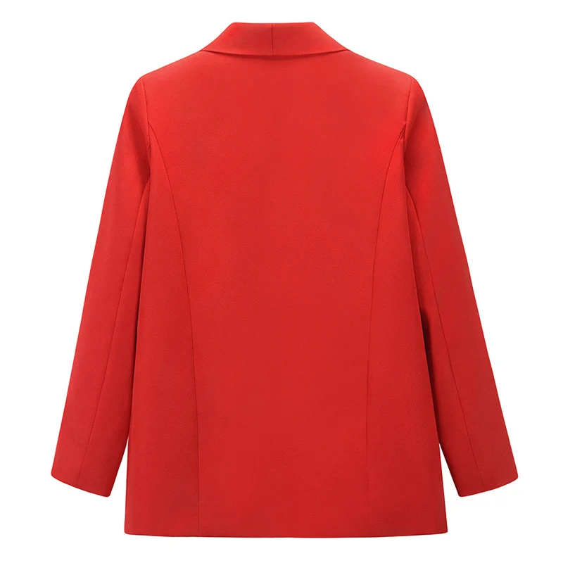 Autumn Coats Khaki Lapel Pocket Jacket Female Solid Color Slim Office Tops Full Sleeve Open Stitch Workwear Fashion Overcoats
Autumn Coats Khaki Lapel Pocket Jacket Female Solid Color Slim Office Tops Full Sleeve Open Stitch Workwear Fashion Overcoats