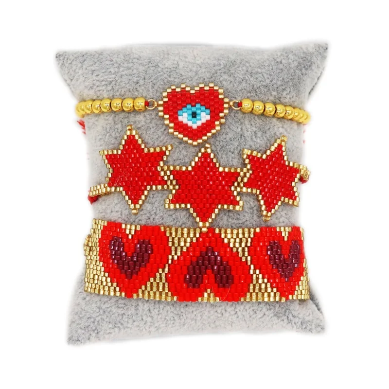 GRAPES Boho Miyuki Bracelets Love Heart Bracelets for Women Evil Eye Pulseras Bead Star Charm Tassel Jewelry 2021 Fashion Gifts
GRAPES Boho Miyuki Bracelets Love Heart Bracelets for Women Evil Eye Pulseras Bead Star Charm Tassel Jewelry 2021 Fashion Gifts