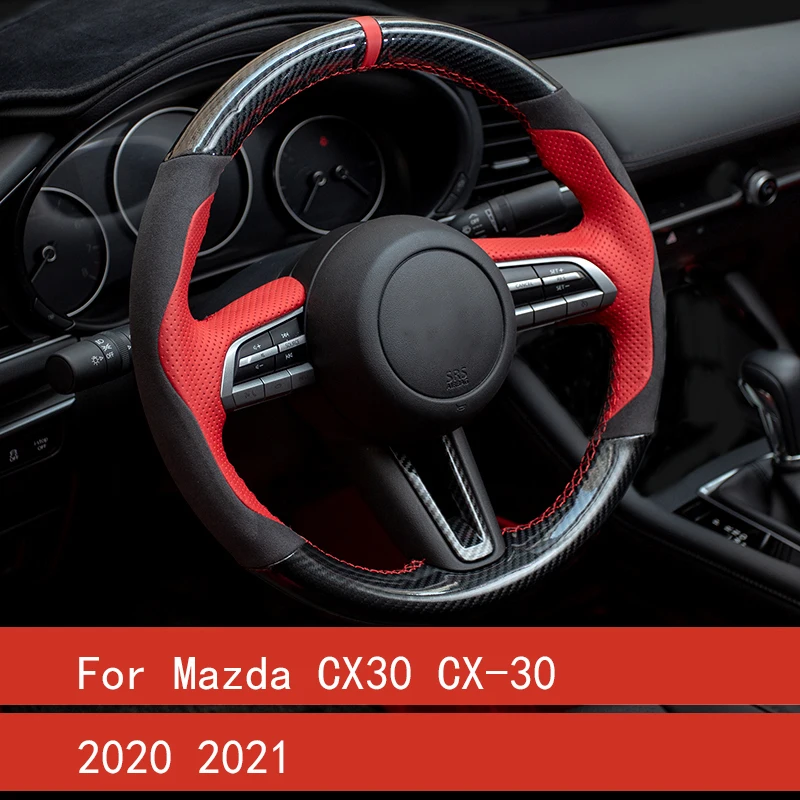 Car Leather Steering Wheel Cover Car Modified Interior Protective Cover for Mazda CX30 CX-30 2020 2021 Car Accessories
Car Leather Steering Wheel Cover Car Modified Interior Protective Cover for Mazda CX30 CX-30 2020 2021 Car Accessories