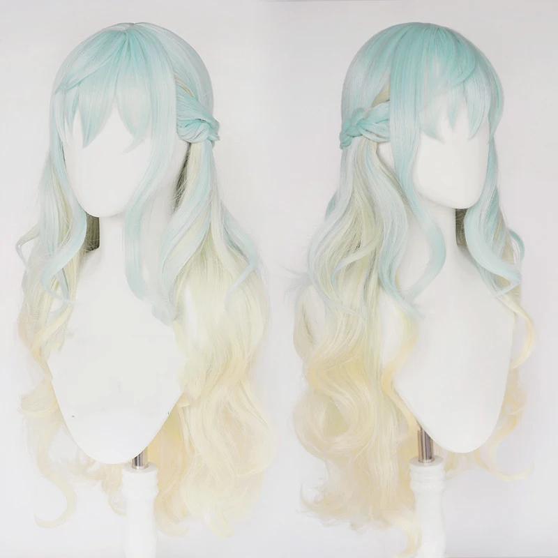 Tenkuu Shinpan Shinzaki Kuon Cosplay Wig Long Curly Gradient Blue Gold Fake Hair High-rise Invasion Halloween Party Role Play
Tenkuu Shinpan Shinzaki Kuon Cosplay Wig Long Curly Gradient Blue Gold Fake Hair High-rise Invasion Halloween Party Role Play