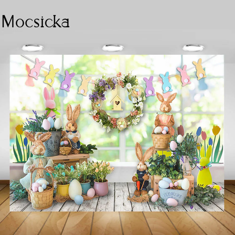 Mocsicka Happy Easter Baby Newborn Photography Background Window Bunny Egg Woody Floor Backdrop for Photo Studio Photocall Props
Mocsicka Happy Easter Baby Newborn Photography Background Window Bunny Egg Woody Floor Backdrop for Photo Studio Photocall Props