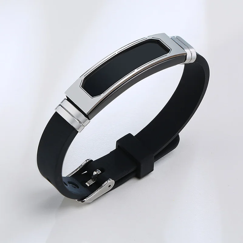 Men Bracelet Silicone Adjustable Bracelets for Men Jewelry 
Men Bracelet Silicone Adjustable Bracelets for Men Jewelry