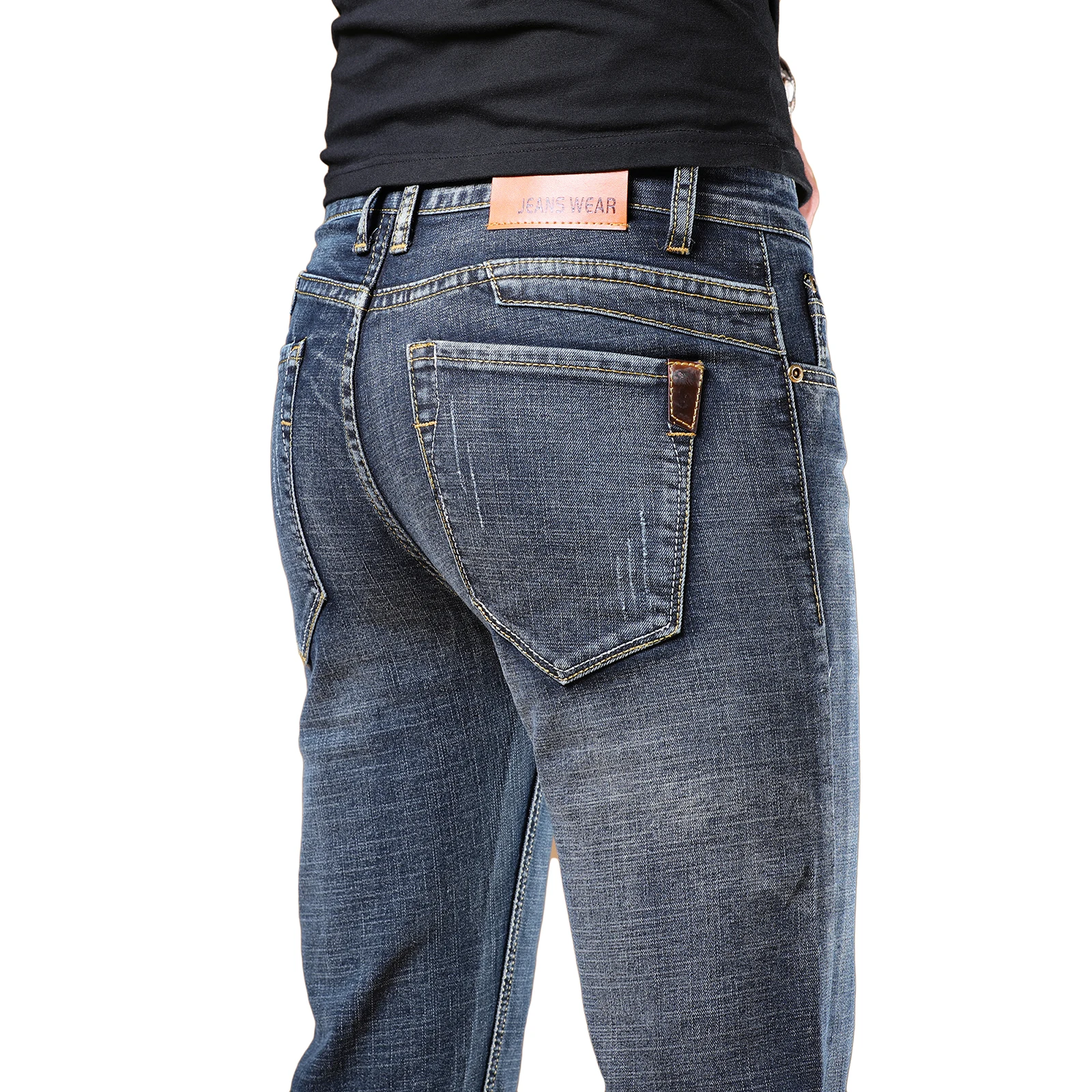 Весна-Осень 2021, высококачественные джинсы, Мужские Брендовые джинсовые брюки из хлопка, мужские деловые облегающие джинсы большого размера...
Весна-Осень 2021, высококачественные джинсы, Мужские Брендовые джинсовые брюки из хлопка, мужские деловые облегающие джинсы большого размера...