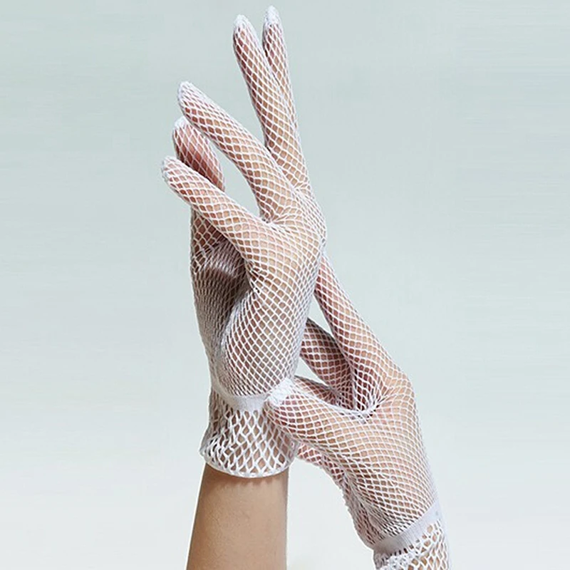 Fashion Fishnet Gloves Women Summer UV-Proof Driving Glove Mesh Fishnet Gloves Black White Nylon Solid Color High Quality Glove
Fashion Fishnet Gloves Women Summer UV-Proof Driving Glove Mesh Fishnet Gloves Black White Nylon Solid Color High Quality Glove