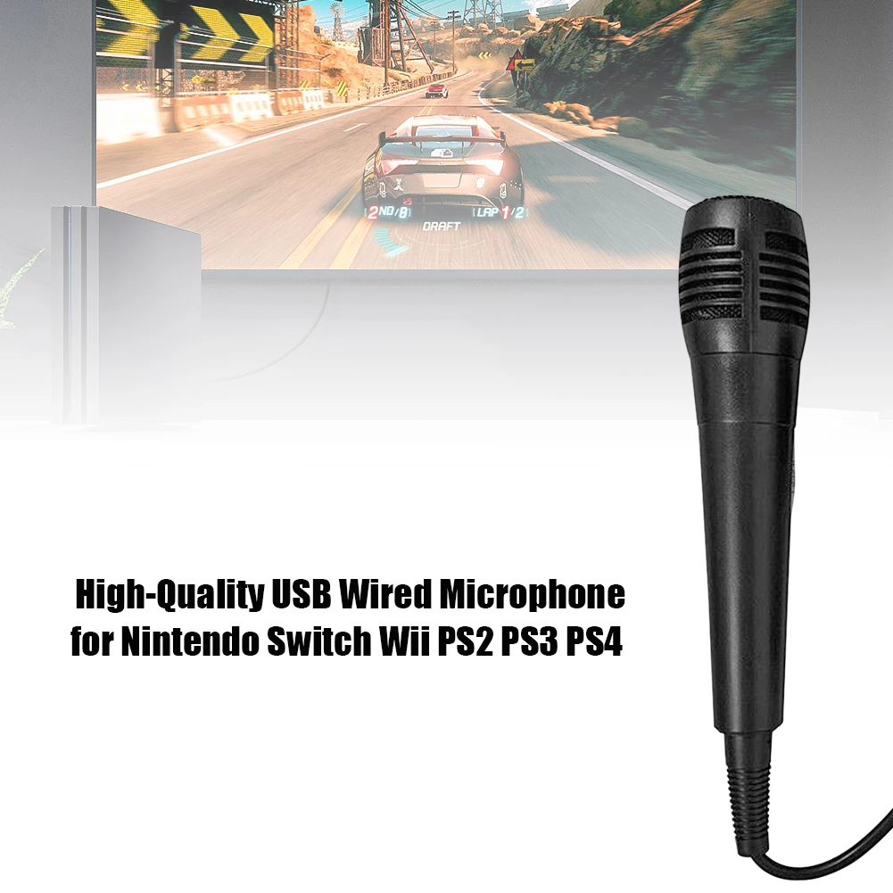 Universal 5V USB Gaming Karaoke Mic 3 m Wired Microphone for Nintendo Switch Wii U PS4 Xbox One PC
Universal 5V USB Gaming Karaoke Mic 3 m Wired Microphone for Nintendo Switch Wii U PS4 Xbox One PC