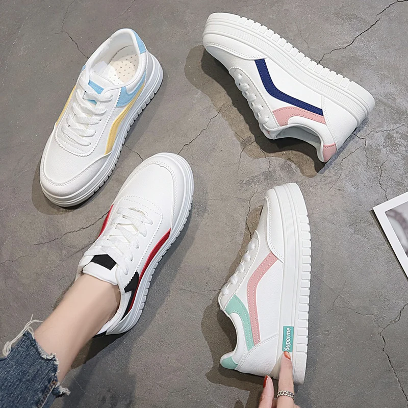 Winter women's sports shoes fashion breathable vulcanized shoes thickened soles with white casual
Winter women's sports shoes fashion breathable vulcanized shoes thickened soles with white casual