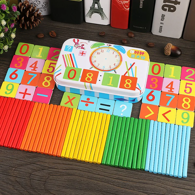 Figure Blocks Counting Sticks Education Wooden Toys Building Intelligence Block Montessori Mathematical Wooden Box Children Gift
Figure Blocks Counting Sticks Education Wooden Toys Building Intelligence Block Montessori Mathematical Wooden Box Children Gift