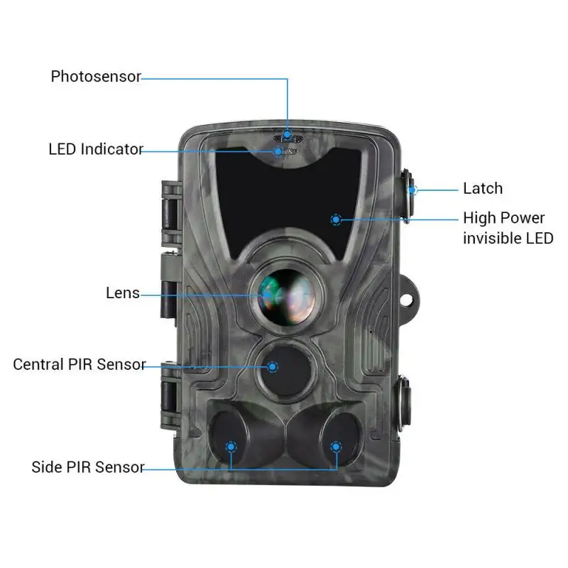 IP65 1080P Waterproof Hunting Camera for Wildlife Shooting HC801A Hunting 16MP 32GB / 64GB 0.3s Night Version Tracking Camera
IP65 1080P Waterproof Hunting Camera for Wildlife Shooting HC801A Hunting 16MP 32GB / 64GB 0.3s Night Version Tracking Camera