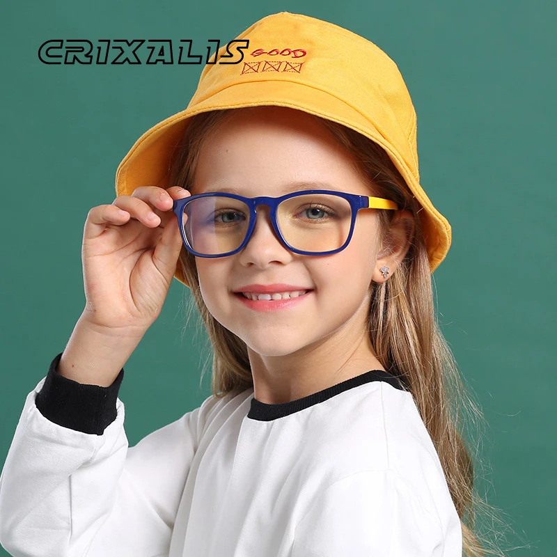 CRIXALIS Fashion Blue Light Glasses Kids Silicone Ultralight Flexible Soft Optical Frame Computer Blocking Eyeglasses Children's
CRIXALIS Fashion Blue Light Glasses Kids Silicone Ultralight Flexible Soft Optical Frame Computer Blocking Eyeglasses Children's
