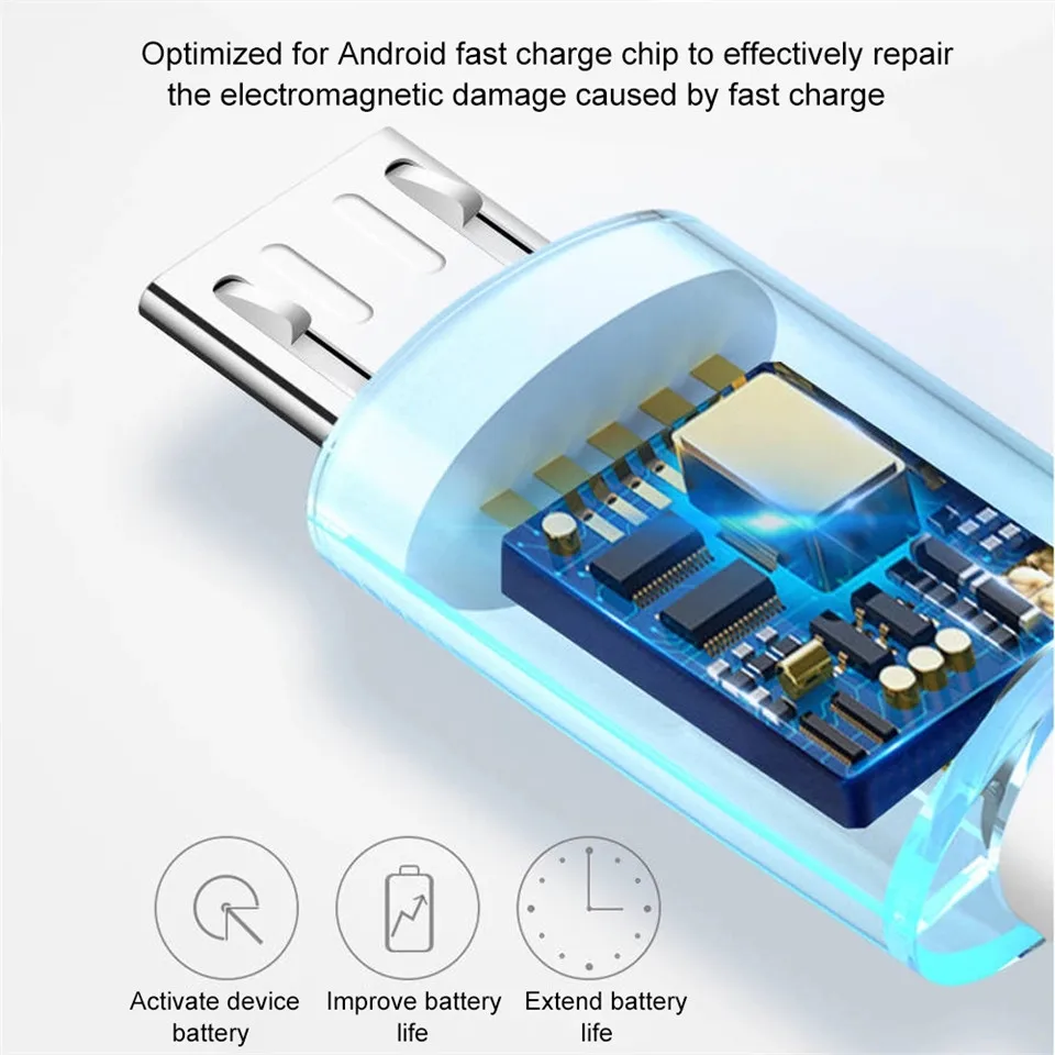 Кабель Micro USB для передачи данных 1 м 2 3 А кабель быстрой зарядки Samsung Huawei Redmi Sony LG