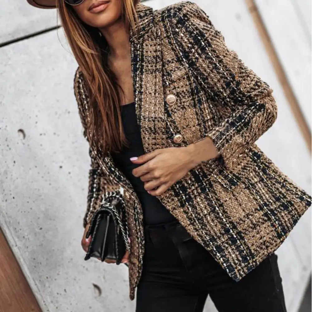 Women Jacket 2021 Double-breasted Lady Blazer Long Sleeve Autumn Blazer Woolen Modern Design Winter Lady Coat for Dating
Women Jacket 2021 Double-breasted Lady Blazer Long Sleeve Autumn Blazer Woolen Modern Design Winter Lady Coat for Dating