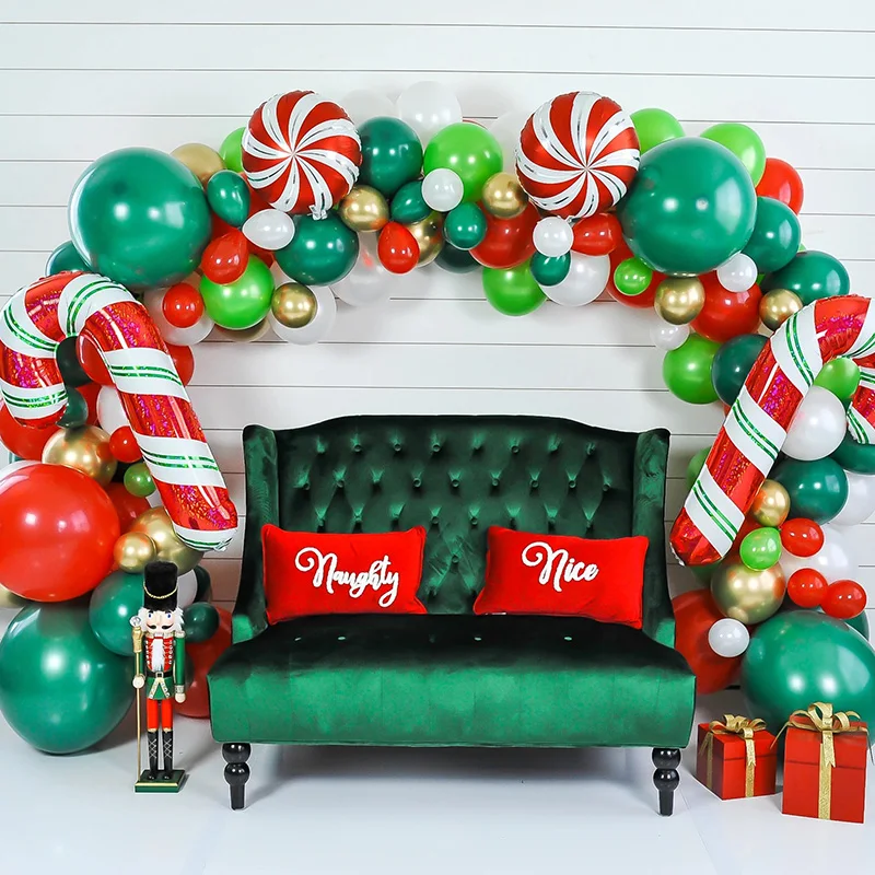 105Pcs Christmas Balloons Garland Arch Kit Candy Foil Balloons Red Green Balloons For Christmas Decorations New Year Party Decor
105Pcs Christmas Balloons Garland Arch Kit Candy Foil Balloons Red Green Balloons For Christmas Decorations New Year Party Decor