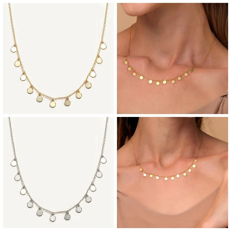 BOAKO Necklace 925 Sterling Silver Jewelry For Women 2020 Sequins Cadena Plata Fashion Jewelry Choker Crystal Gold/Silver
BOAKO Necklace 925 Sterling Silver Jewelry For Women 2020 Sequins Cadena Plata Fashion Jewelry Choker Crystal Gold/Silver