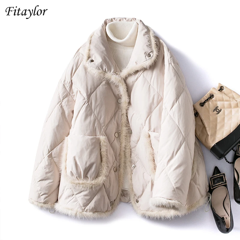 Куртка Паркер женская зимняя на 90% пуху белой утки 
Куртка Паркер женская зимняя на 90% пуху белой утки