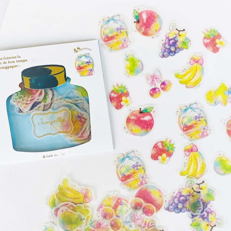 1 Pack (48 pcs stickers) Fruits Strawberry Golden Stamping Diary Notebook Decoration Stickers
1 Pack (48 pcs stickers) Fruits Strawberry Golden Stamping Diary Notebook Decoration Stickers