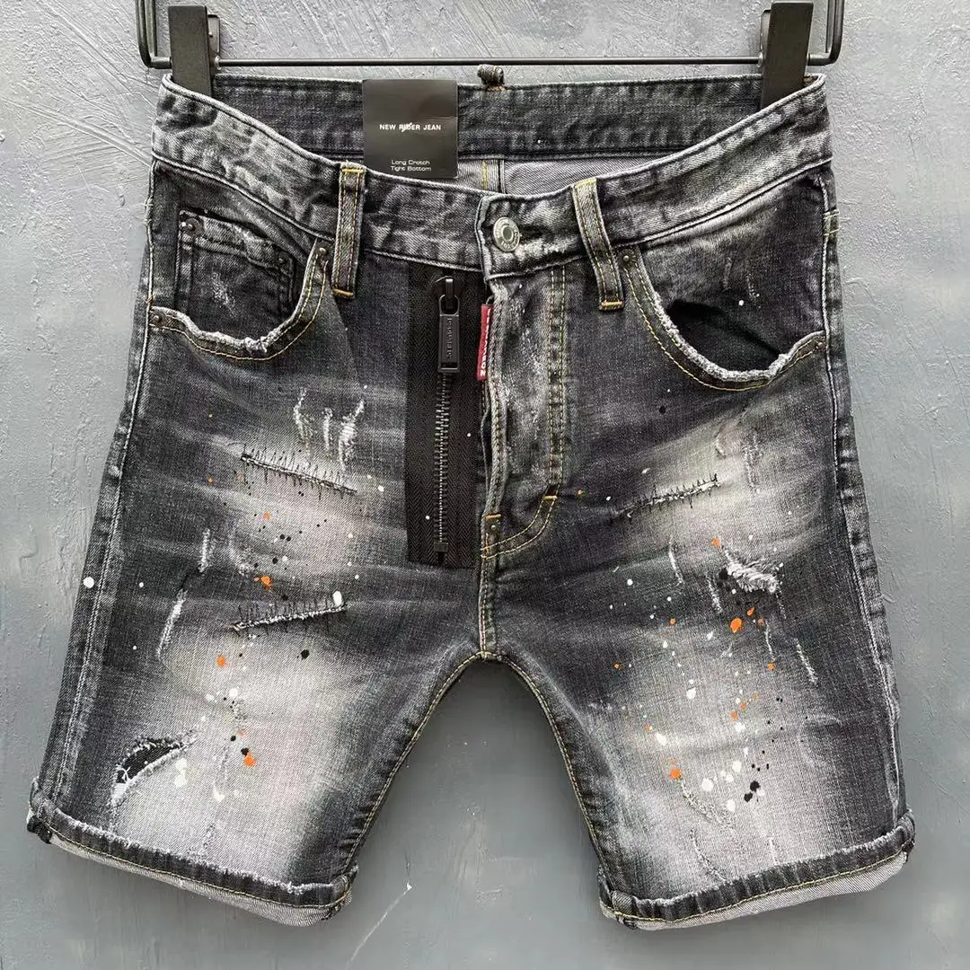 2021 New Dsquared2 Denim Shorts Fashion Washable Hole Patch Elastic Stitching Zipper Decoration Five-Point Shorts
2021 New Dsquared2 Denim Shorts Fashion Washable Hole Patch Elastic Stitching Zipper Decoration Five-Point Shorts