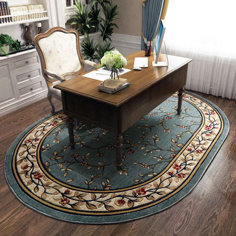 European Pastoral Style Oval Carpets For Living Room Home Large Floral Bedroom Carpet Floor Room Coffee Table Sofa Rug Study Mat
European Pastoral Style Oval Carpets For Living Room Home Large Floral Bedroom Carpet Floor Room Coffee Table Sofa Rug Study Mat