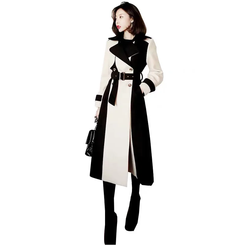 New Women Elegant Long Wool Coat With Belt Solid Color Long Sleeve Chic Outerwear Ladies Overcoat Autumn Winter 2020
New Women Elegant Long Wool Coat With Belt Solid Color Long Sleeve Chic Outerwear Ladies Overcoat Autumn Winter 2020