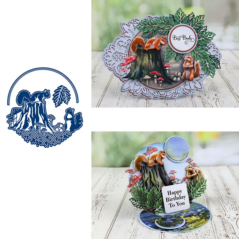 Mountain Squirrel Flower Metal Cutting Dies for DIY Scrapbooking Crafts Dies Cut Stencils Maker Photo Album Template Handmade
Mountain Squirrel Flower Metal Cutting Dies for DIY Scrapbooking Crafts Dies Cut Stencils Maker Photo Album Template Handmade